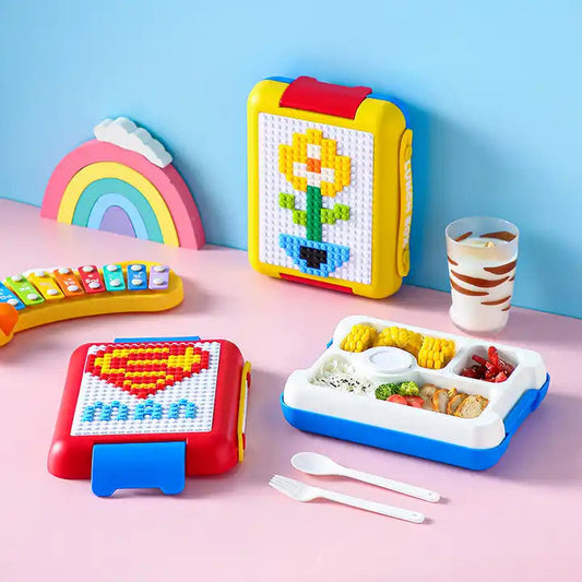 Lego Unique Design Building Blocks Lunch Box