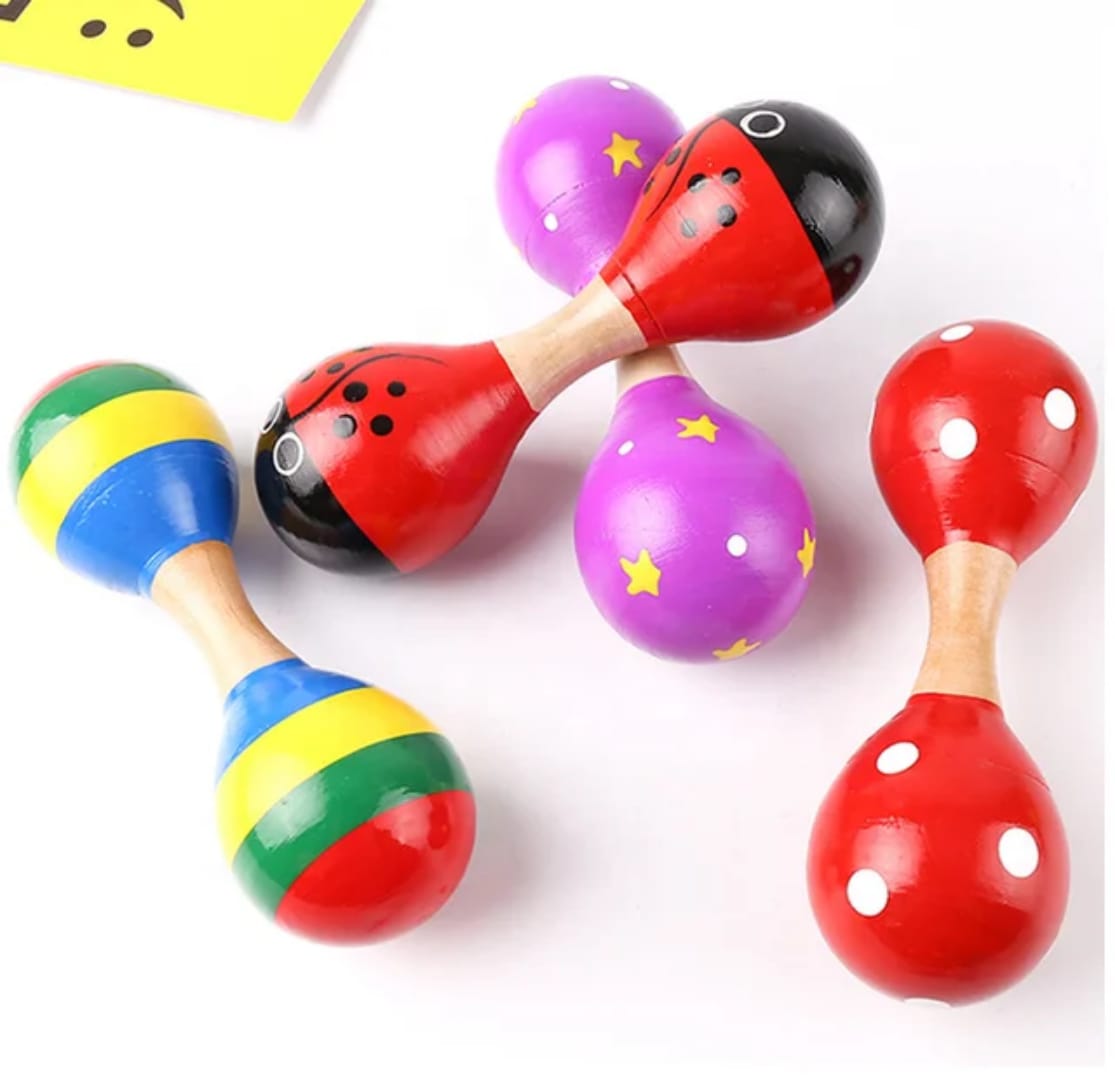 Wooden Fiesta Maracas (Set of 10)