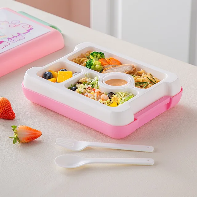 Cute Dino & Unicorn BPA Free & Food Grade Plastic Lunch Box