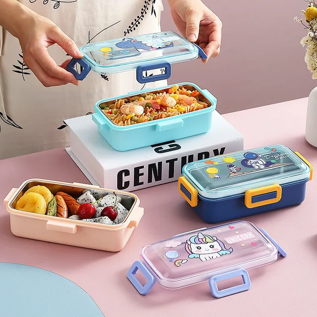 Deluxe 2 Compartment SS Lunch Box