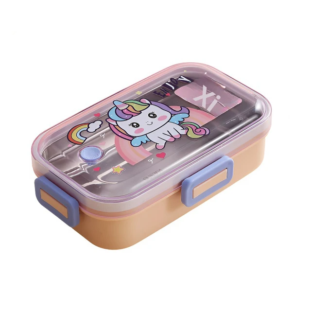 Deluxe 2 Compartment SS Lunch Box