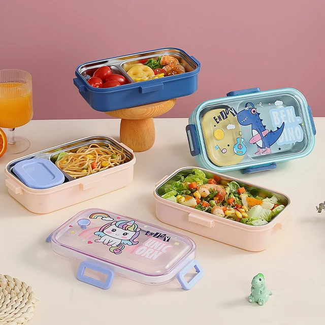 Deluxe 2 Compartment SS Lunch Box