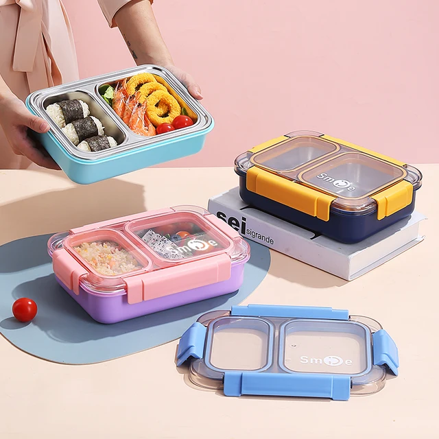 2 Grid Smile SS Lunch Box