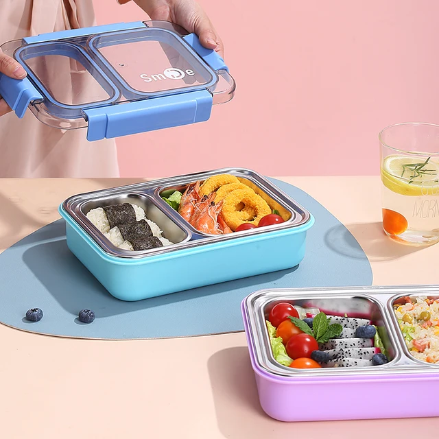 2 Grid Smile SS Lunch Box