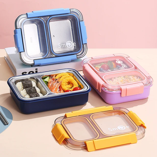 2 Grid Smile SS Lunch Box