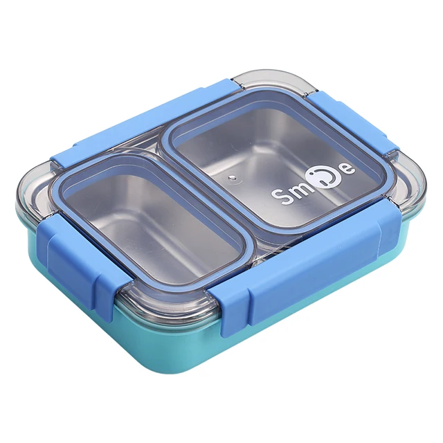 2 Grid Smile SS Lunch Box