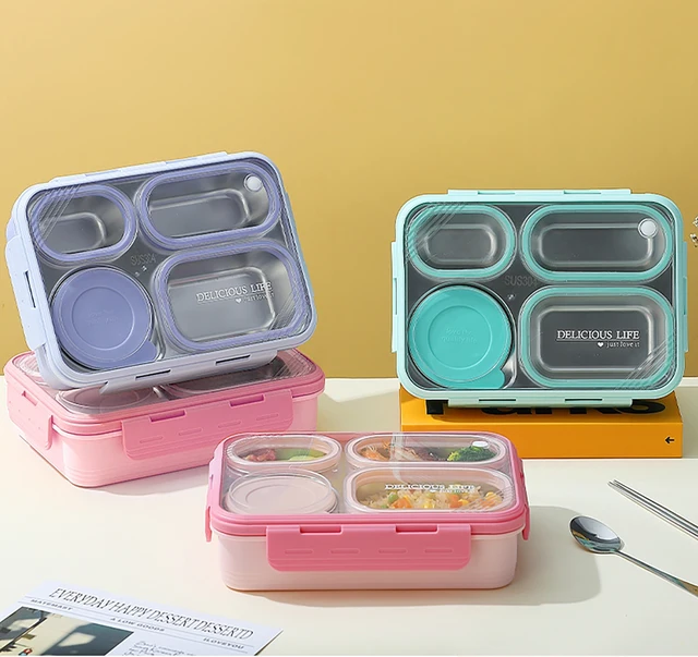 4 Grid Delicious Life Lunch Box