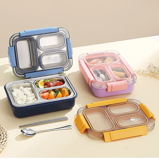 3 Grid Smile SS Lunch Box