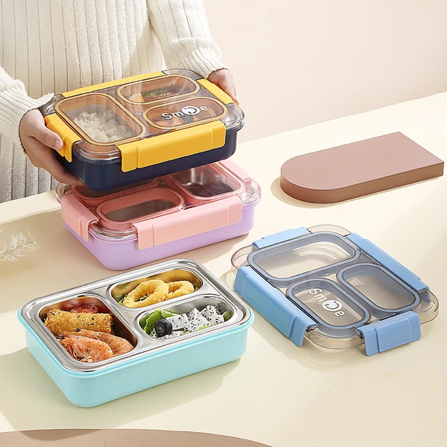 3 Grid Smile SS Lunch Box