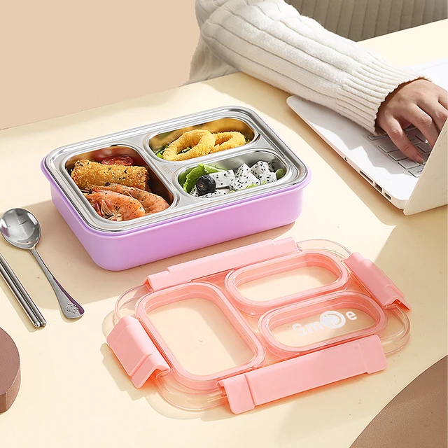 3 Grid Smile SS Lunch Box