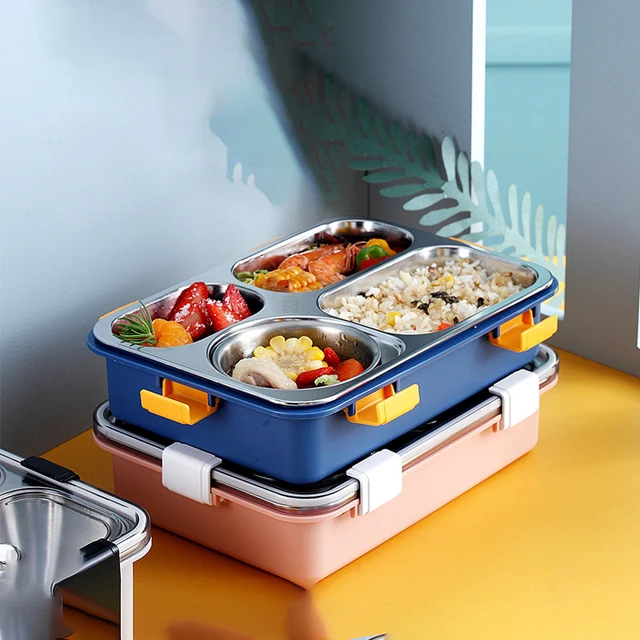 4 in 1 SS Lunch Box With Bowl