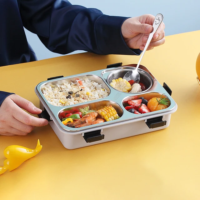 4 in 1 SS Lunch Box With Bowl