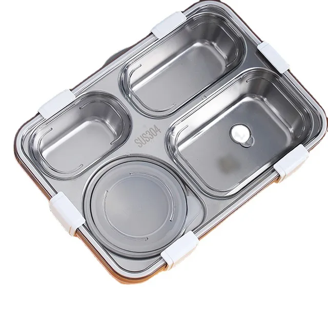 4 in 1 SS Lunch Box With Bowl