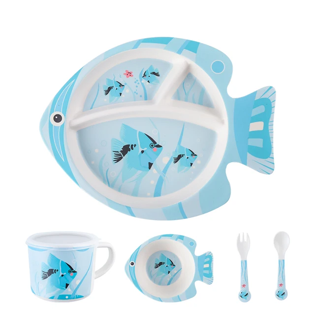 Bamboo Fibre Fish Tableware Set