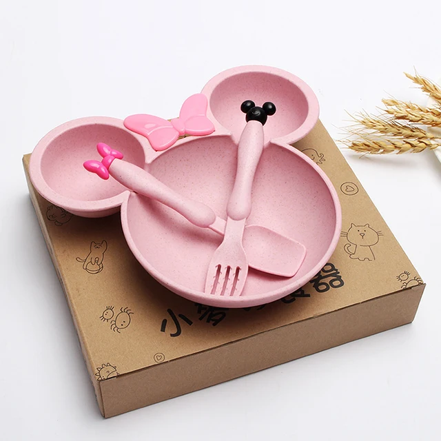 Mickey Mouse Feeding Set - Wheat Straw Fibre