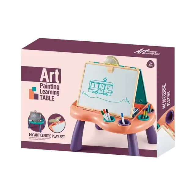 2 In 1 Junior Art Painting Learning Table Drawing Board Playset