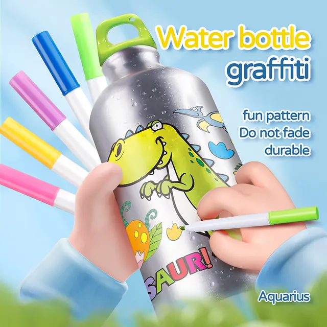 DIY Water Bottle Colouring Kit