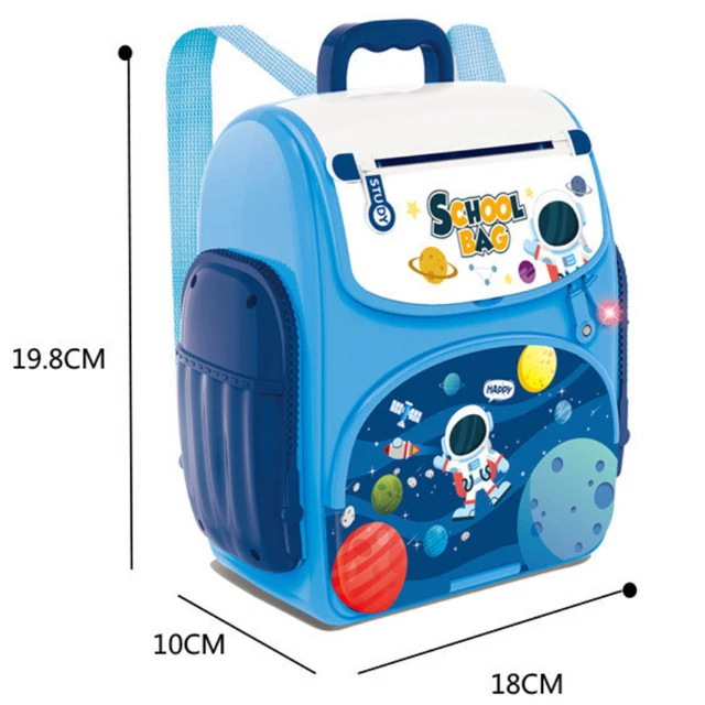 School Bag Musical Money Safe Kids Piggy Savings Bank with Finger Print Sensor