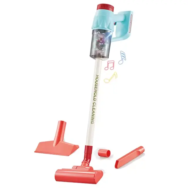 Vacuum Cleaner Toy with Light Music & Suction for Little Helper