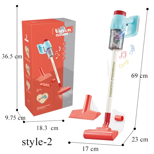 Vacuum Cleaner Toy with Light Music & Suction for Little Helper