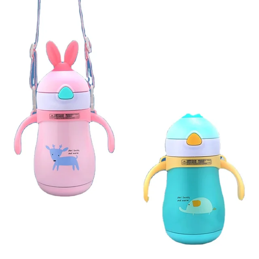 Baby Animal Theme SS Insulated Water Bottle - 260 ML