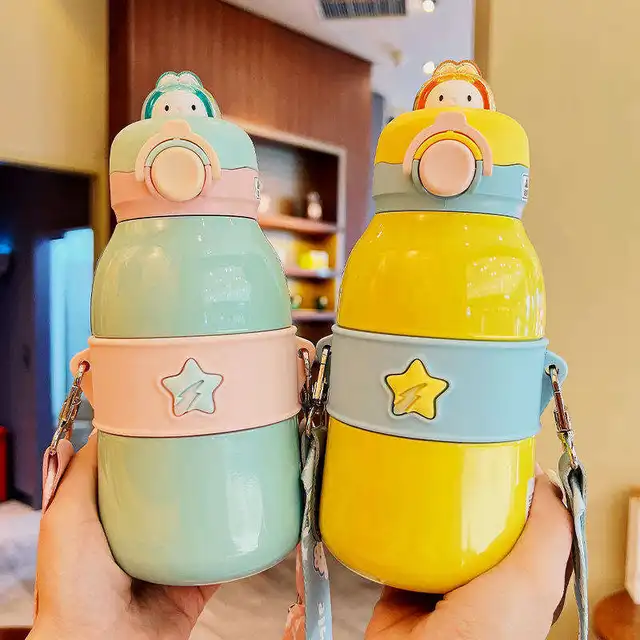 CUTE STARS INSULATED SS FLASK BOTTLE -  490 ML