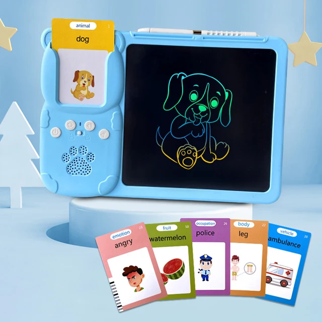 LCD Tablet + English Speaking Educational Cards