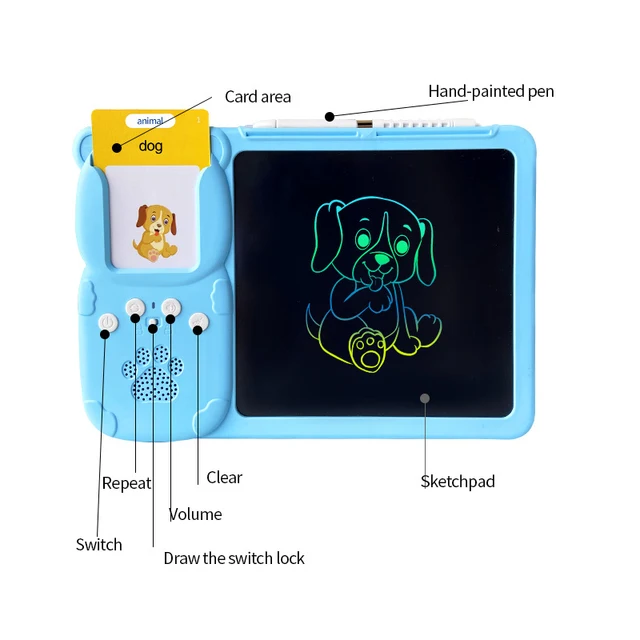 LCD Tablet + English Speaking Educational Cards