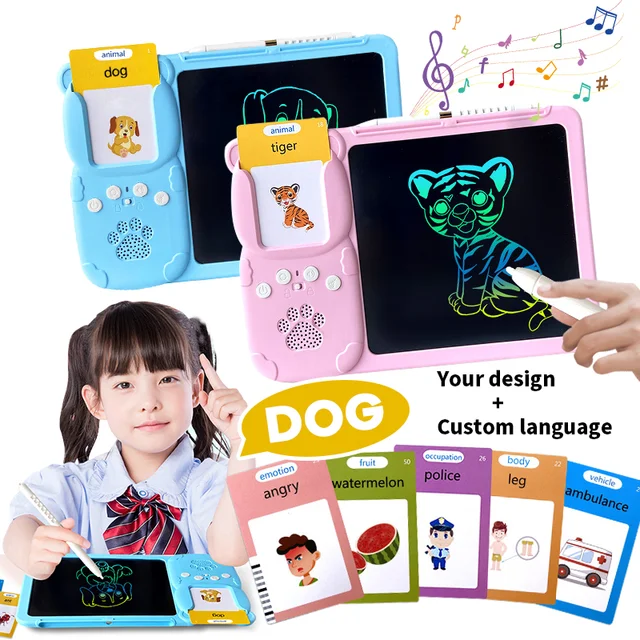 LCD Tablet + English Speaking Educational Cards