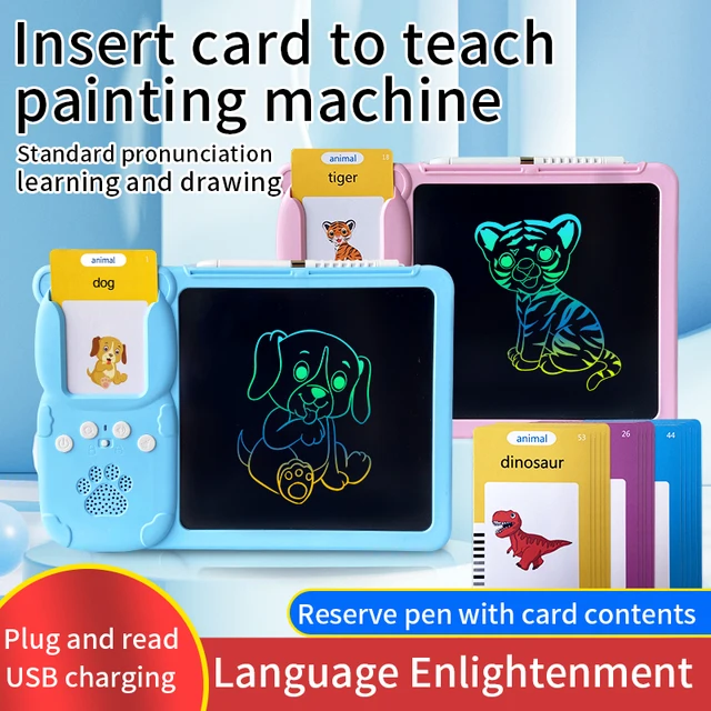 LCD Tablet + English Speaking Educational Cards