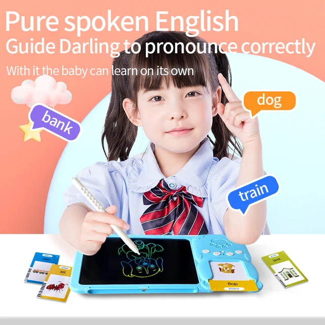 LCD Tablet + English Speaking Educational Cards