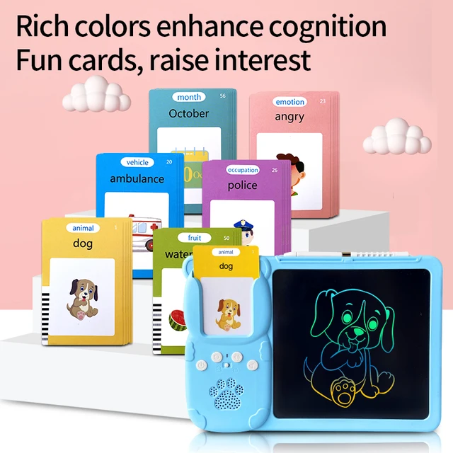 LCD Tablet + English Speaking Educational Cards