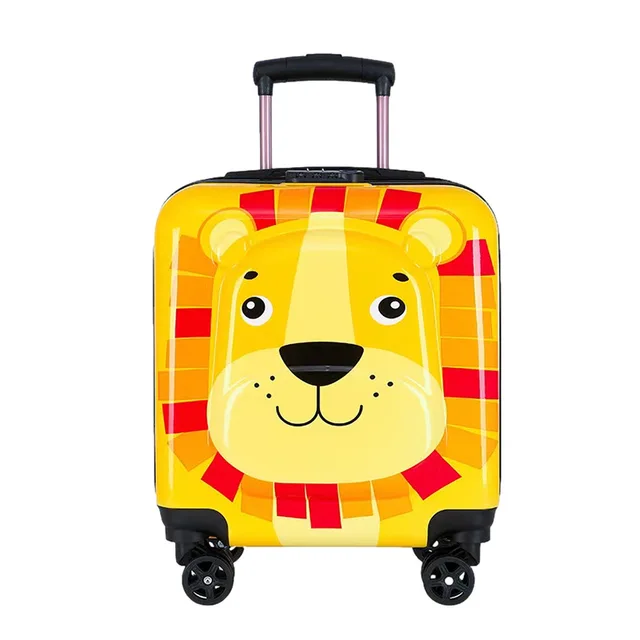 Cute Animal Character 3D Kids Trolley Bag