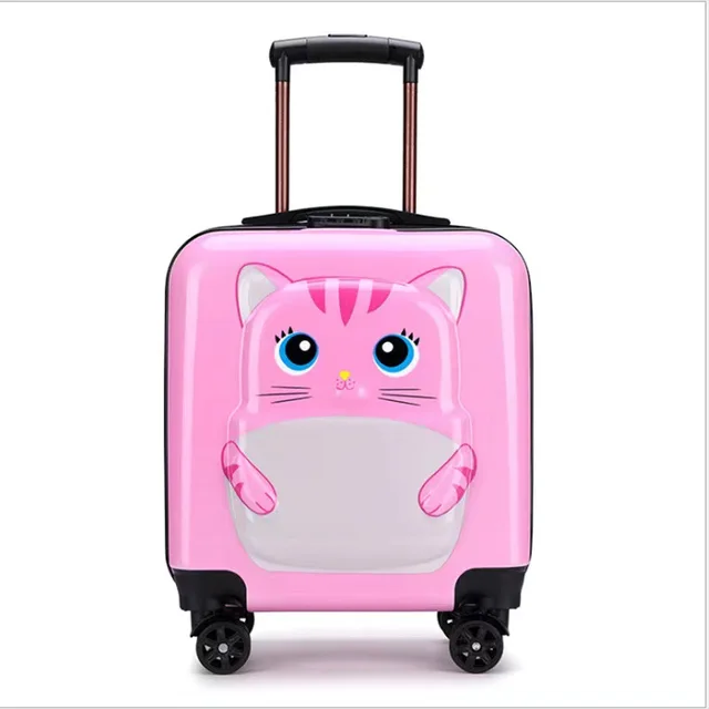 Cute Animal Character 3D Kids Trolley Bag