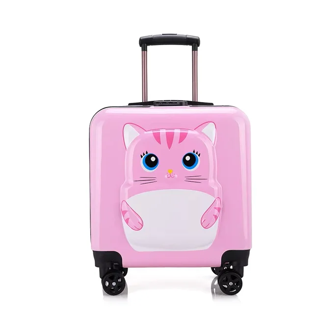 Cute Animal Character 3D Kids Trolley Bag