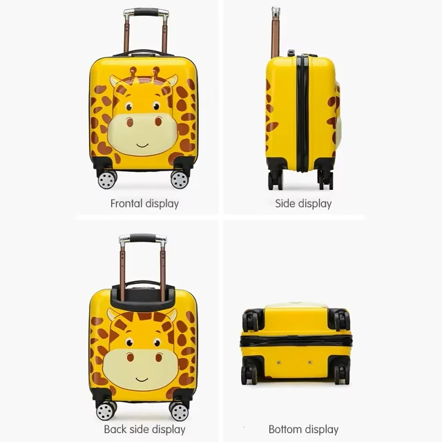 Cute Animal Character 3D Kids Trolley Bag