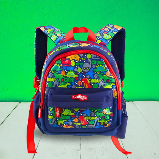 SukiSaku Premium Blue Dino Toddlers Backpack