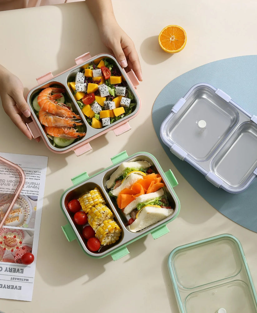 2 in 1 SS Lunch Box