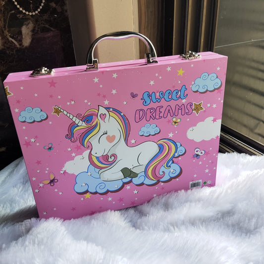 49pcs Unicorn Art Trunk Drawing Box