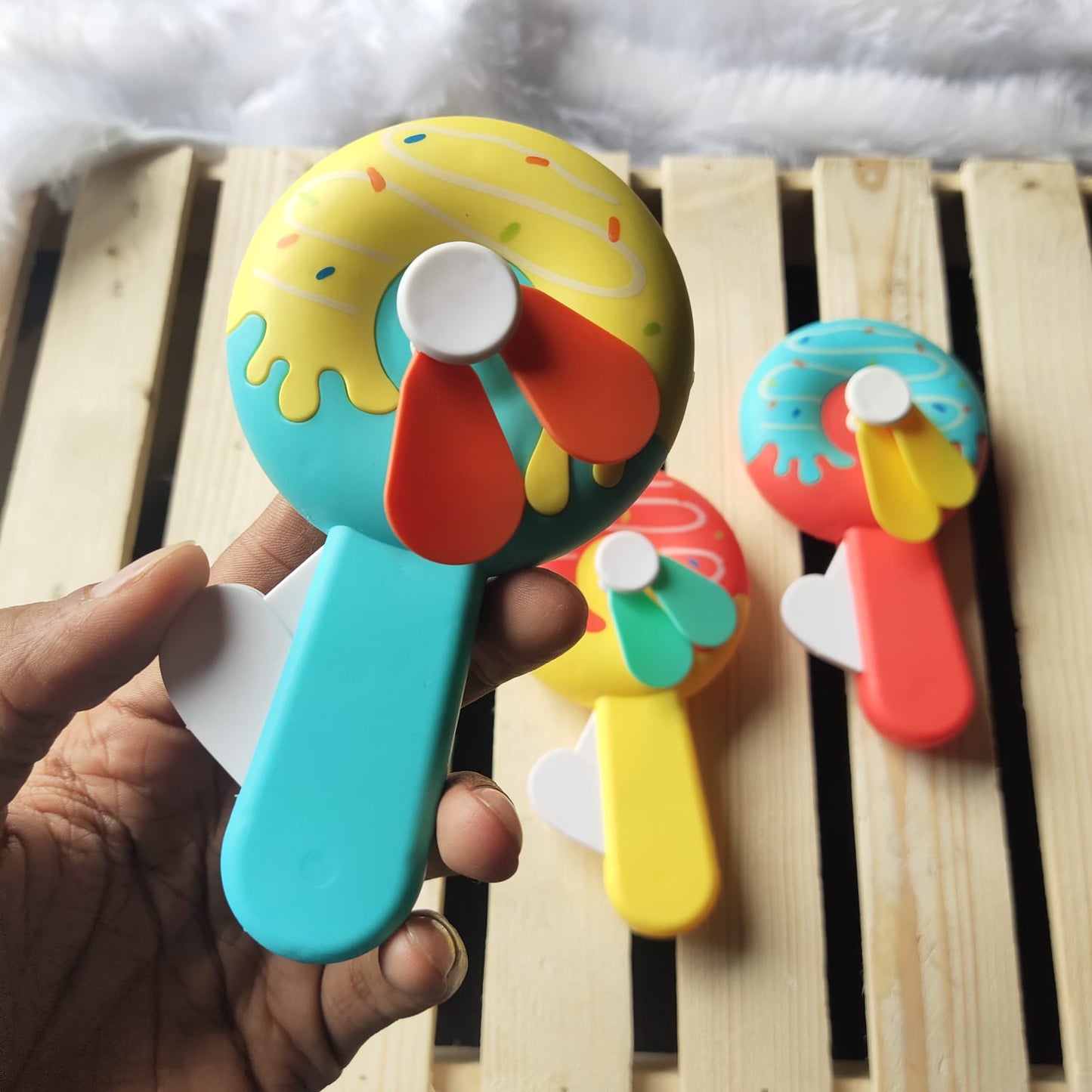 Portable Donut Shape Hand Fan