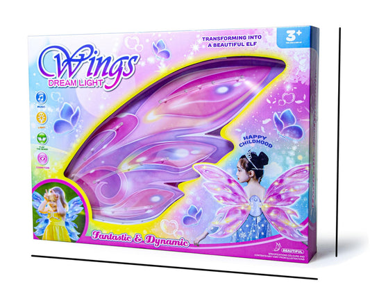 LED Lights & Musical Fairy Butterfly Wearable Wings for Kids