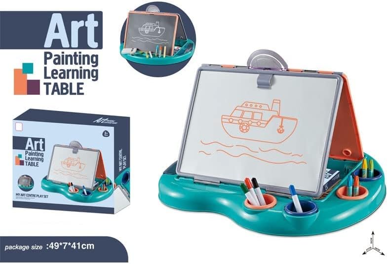 2 In 1 Junior Art Painting Learning Table Drawing Board Playset