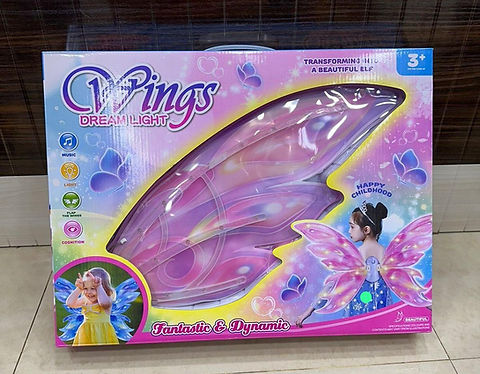 LED Lights & Musical Fairy Butterfly Wearable Wings for Kids