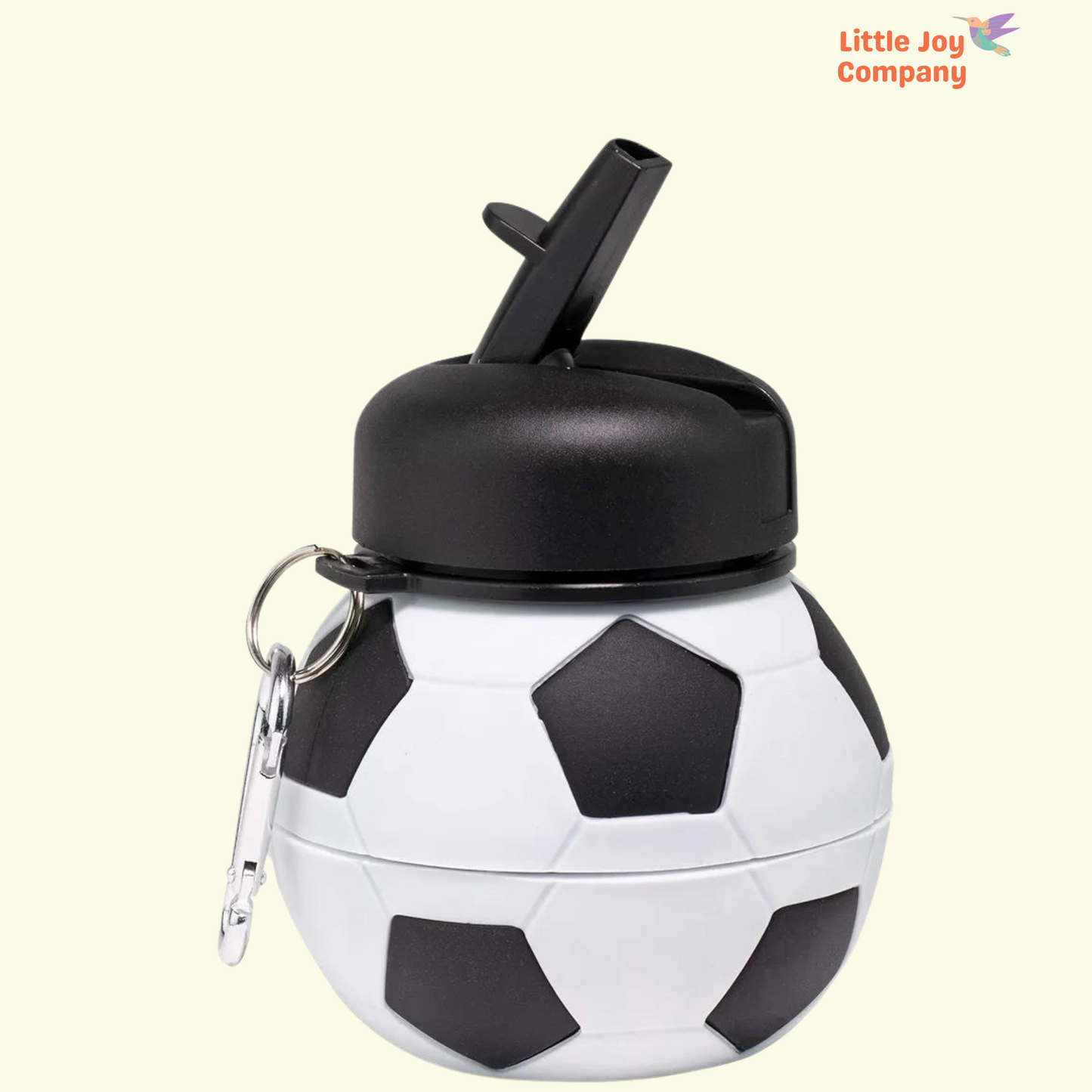 Football Collapsible BPA Free Silicone  Bottles - 550 ML