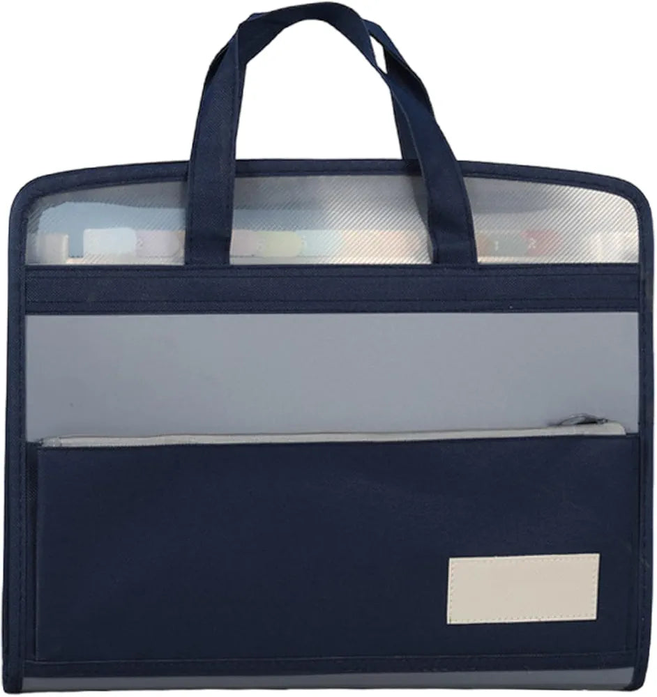 File Folder With Handle & Zipper Lock