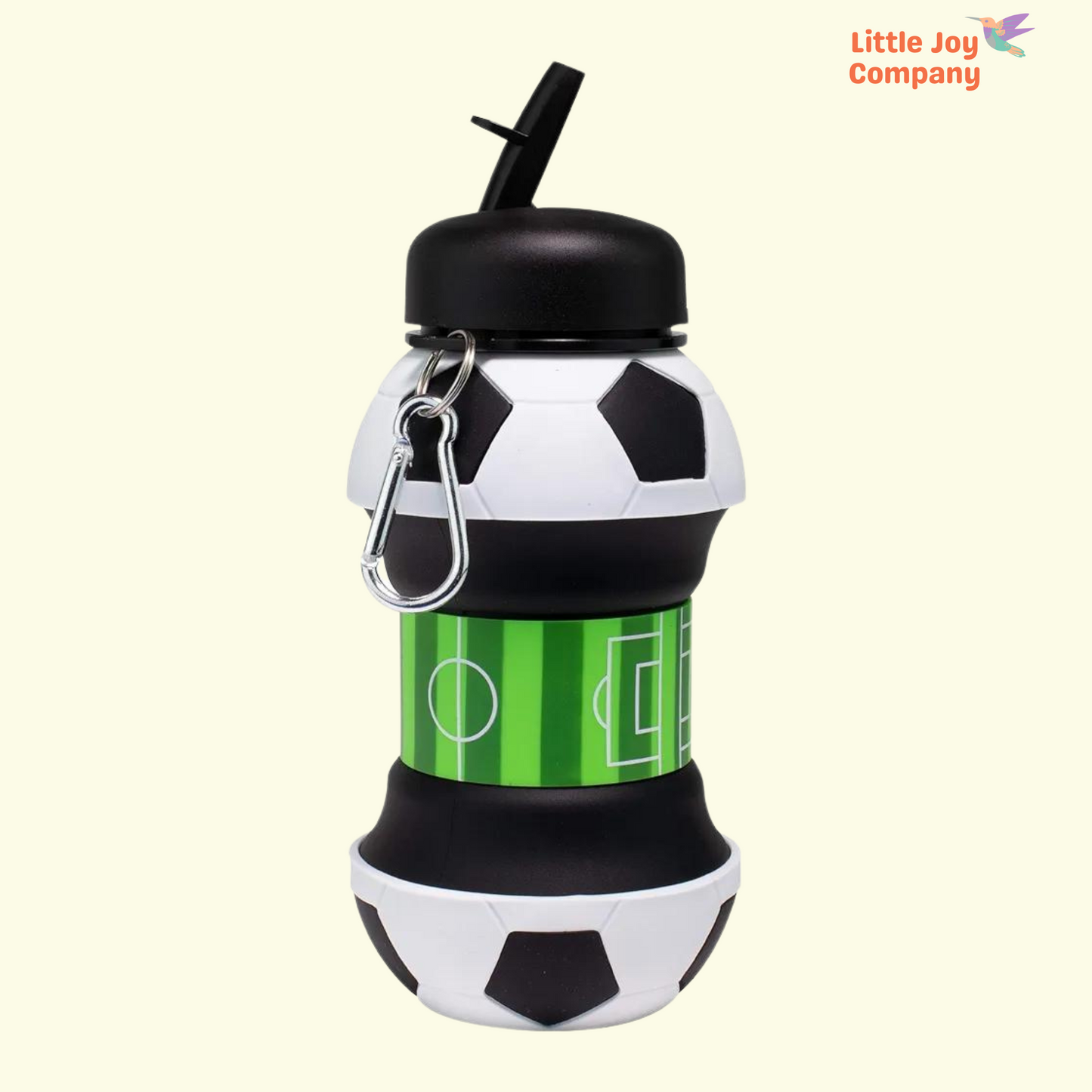 Football Collapsible BPA Free Silicone  Bottles - 550 ML