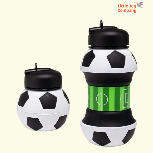 Football Collapsible BPA Free Silicone  Bottles - 550 ML