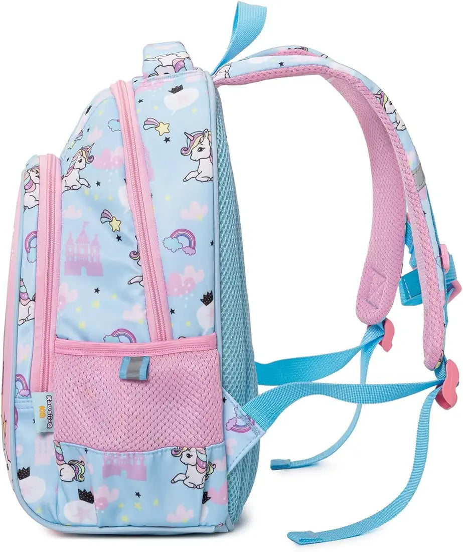 Blue Unicorn Style School Backpack