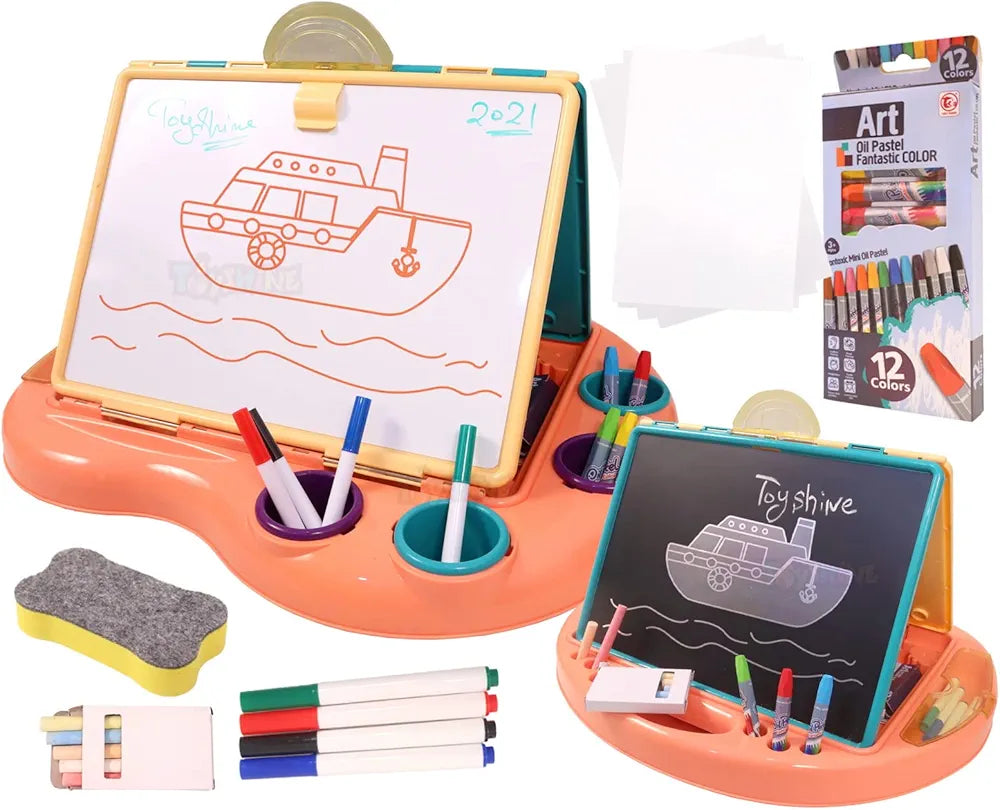 2 In 1 Junior Art Painting Learning Table Drawing Board Playset