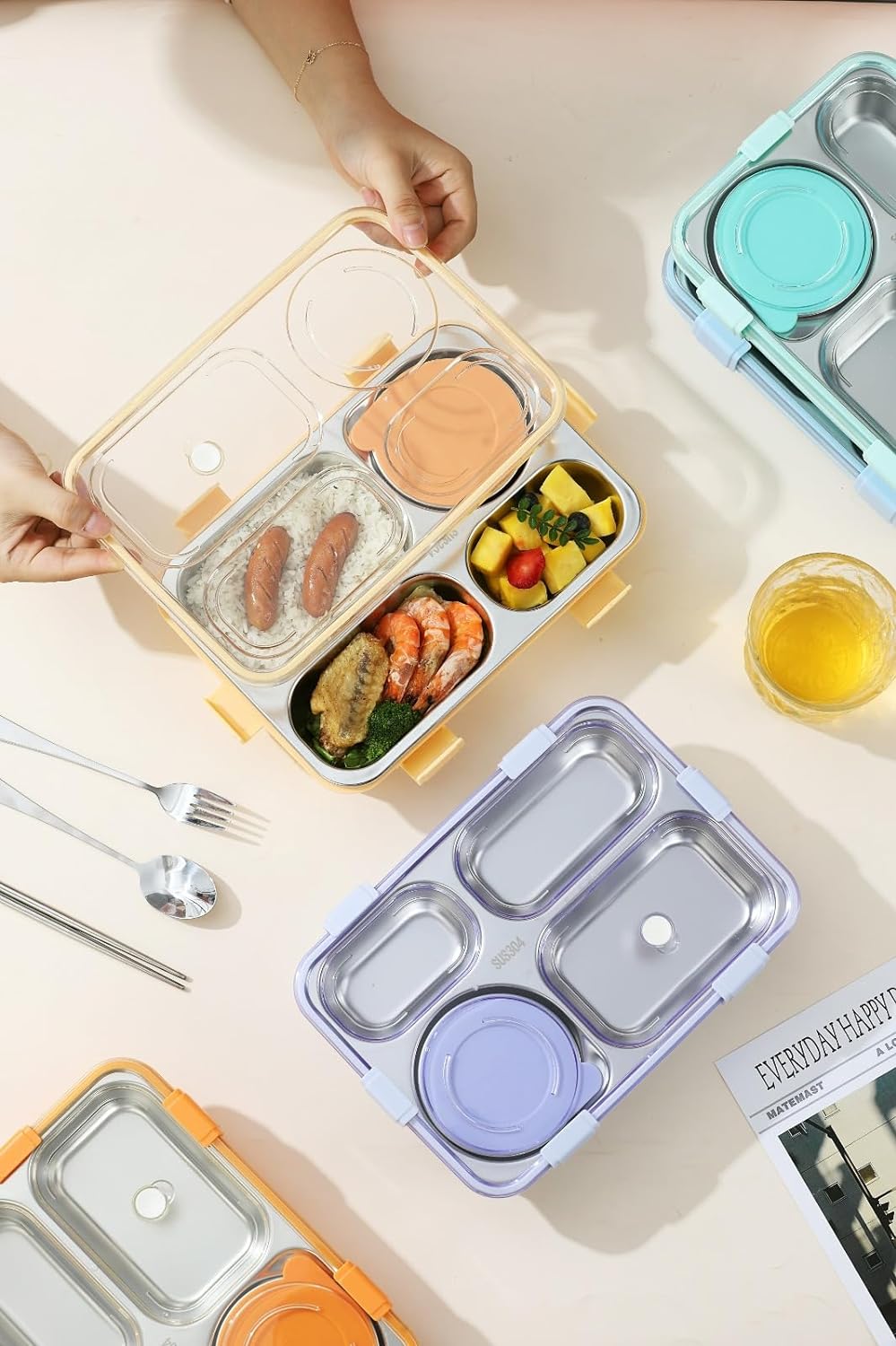 4 Grid Casa Lunch Box